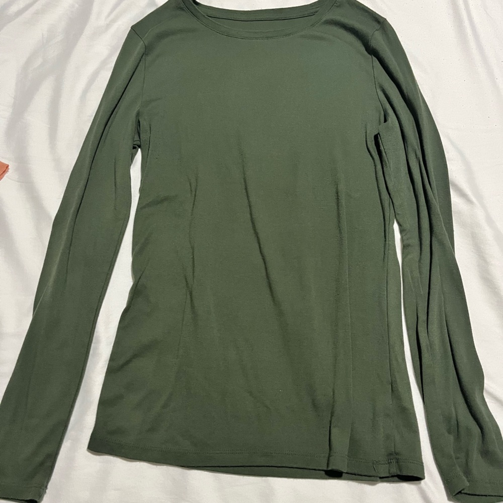 A New Day Olive Green Long Sleeve